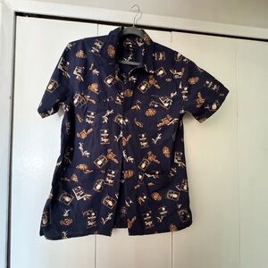 DC Cuba Men's Collar Shirt with front Pockets